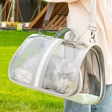 Bolsa para Gato Leyoupai, Mochila de Ombro Dobrável, Bolsa de Peito para Cães Pequenos, Acessórios para Gatos e Cães, Ca