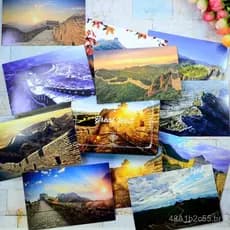 Cartão Postal da Grande Muralha da China, Pequim Badaling, Cartões de Saudação Criativos com Cenários, 15 Peças