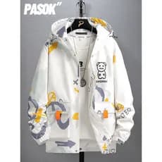 2026 primavera outono jaqueta masculina versão coreana na moda bonito com capuz jaqueta Casual masculino juventude estud