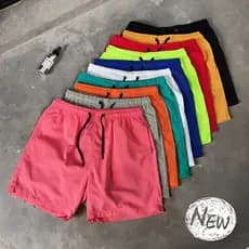 Shorts masculinos de secagem rápida, calças cortadas esportivas, cor sólida, Casual, tamanho grande, cor solta, calças d