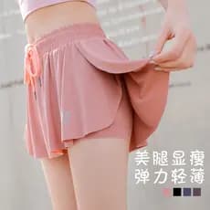 Shorts de Fitness feminino verão fino solto calças de três pontos belas pernas mais magro olhar calças quentes Anti-refl