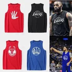 Kobe Irving Curry Basquete Colete Esportivo Masculino de Secagem Rápida Respirável Na Moda Solta Sem Mangas Treinamento