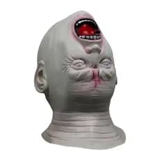 Máscara de Cabeça de Alienígena de Halloween - Acessório de Cabeça de Idoso para Salas de Fuga e Casas Assombradas - Más