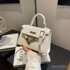 Nova Bolsa Kelly 2025, Bolsa de Mão Feminina Elegante, Bolsa Transversal Versátil, Bolsa Quadrada Pequena, Bolsa de Ombr