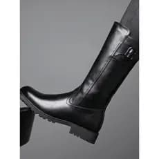 Botas de couro da moda para jovens, botas masculinas com zíper lateral alto, botas cerimonais, estilo britânico, botas r