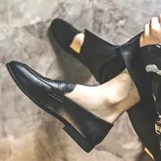 Juventude preguiçoso ervilhas sapatos de couro masculino respirável negócios Casual sapatos de couro capa pé versão core