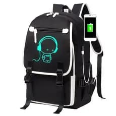 Mochila Masculina, Mochila de Viagem para Adolescentes, Bolsa para Computador Luminosa, Versão Coreana, Mochila Escolar