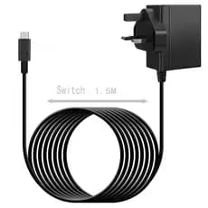 Compatível com o adaptador de energia AC do Nintendo Switch, fonte de alimentação do console NS15V, carregador padrão do