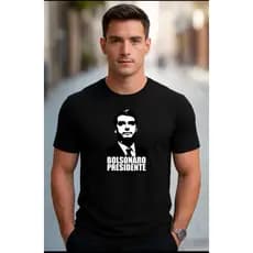 Camiseta masculina Presidente Bolsonaro camisa masculina blusa masculina 100%ALGODÃO blusa premium