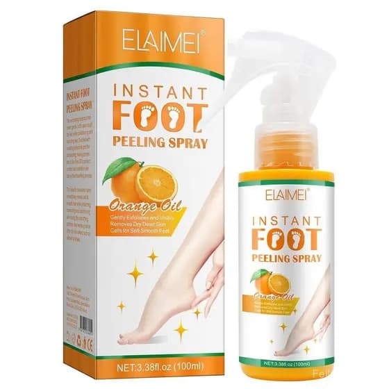 Spray Esfoliante para os Pés K-Beauty para Remover Pele Morta, Esfoliante para Pedicure para Calcanhares Rachados e Áspe