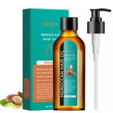 Óleo de Argan Marroquino de Alta Qualidade para Hidratação, Óleo Capilar para Cabelos Crespos, Sérum de Óleo Capilar Mar