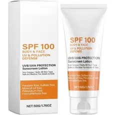 Protetor solar FPS100, protetor solar facial, creme hidratante à prova d'água FPS100, protetor solar com proteção UVB/UV