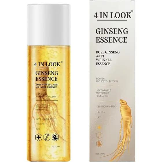 [4inlook Oficial] Água Essencial Hidratante Anti-Envelhecimento com Ginseng Natural – 100% Ginseng Selvagem do Himalaia,