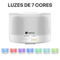 Difusor Oleo Essencial Ultrassonico 500ml Kit Aromatizador Umidificador Elétrico Ambiente + 1 Essências 10ml