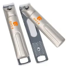 6/12pcs Nail Clipper with Waste Collector and File, Stainless Steel, Anti-splash Cortador de Unha Mundial Classic para P