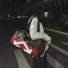 Saco de viagem dos homens seco molhado separação treinamento esportes saco de bagagem de mão saco do mensageiro mochila