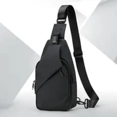 L & M Bolsa de Ombro Masculina de Grande Capacidade Esportes Viagem Bolsa Mensageiro À Prova D 'Água Função Simples Casu