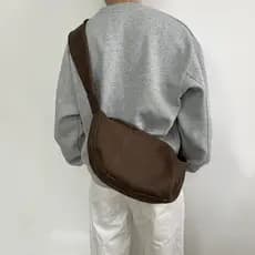 OK Original estilo preguiçoso couro macio alça larga bolinho saco americano High-End masculino motocicleta feminino ombr
