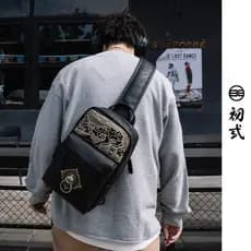 Primeiro novo estilo chinês saco do mensageiro nicho bolsa de ombro High-End Casual Retro estilo chinês mochila Street W