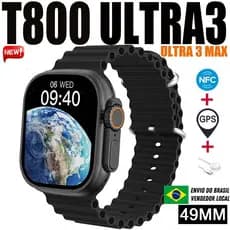 relogio Smartwatch masculino feminino watch T800 X10 Ultra 3 MAX Chamada Bluetooth NFC/GPS/IP68 à Prova de água Sem Fio