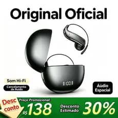 Fones de ouvido Fone Hancdon OWS Bluetooth 6.1, 6g Ultra Leve, ACS 360, Redução de Ruído, Sem Dor, Sem Vazamento