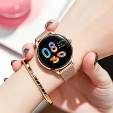 smartwatch relógio feminino Hancdon KM85 1.43‘'AMOLED IP68 a prova d água Chamada Bluetooth Monitor Saúde Assistente IA