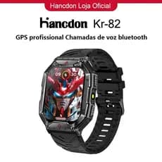 SmartWatch Hancdon Kr82 Relógio inteligente 100+ esportes Rastreamento de pegadas Precisão de posicionamento Pedómetro