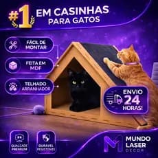 Arranhador MDF Playground Gato Casa Gato Brinquedo Carpete