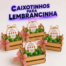 Caixotes MDF Fazendinha Kit 10 20 40 Lembrancinhas Festa Provençal Decoração
