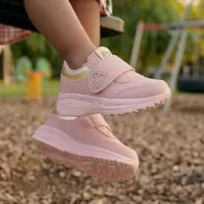 Tênis de Velcro Infantil Casual Feminino Conforto e Facilidade para Crianças