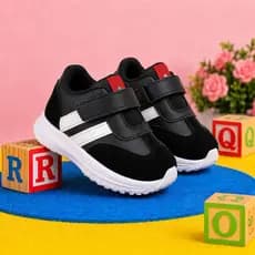 Tênis Infantil Masculino Esportivo Preto Solado Macio