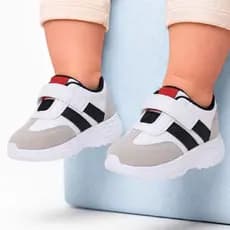 Tênis Infantil Menino e Menina Casual Confortável Velcro e Cadarço Antiderrapante