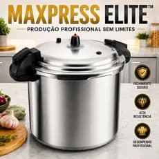 Panela de Pressão de 20 ou 24 Litros Profissional Fechamento Externo Alta Resistência para Marmitas