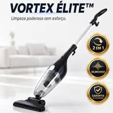 Aspirador De Pó Vertical 2 Em 1 Portátil 127V/220V Compacto Silencioso Para Casa Carro E Estofados
