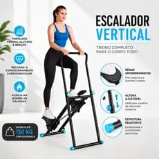 Simulador De Escada Escalador Vertical Estepper Doméstico Treino Em Casa Dobrável suportar 150KG