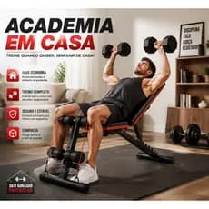Estação de Musculação Banco de Musculação Com Corda De Tração Banco e Academia Regulável Dobrável 400KG