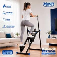 Simulador de Escada Dobrável Escalador Treino Em Casa Queime Mais Calorias Compacto Suporta 150KG