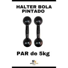 Par Bola 05 KG Pintado Treino Academia Fitness Casa GYM