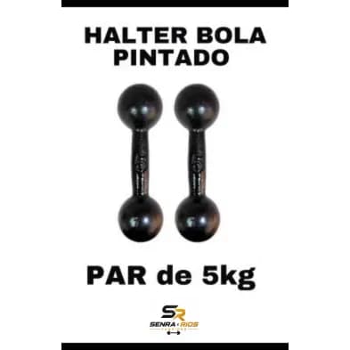 Par Halter Bola Pintado 01 KG ao 05 KG Escolha o mais adequado para seu Treino