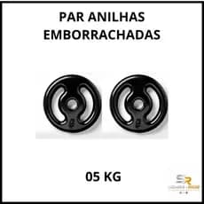 Par Anilha Emborrachada 05 KG Treino Funcional