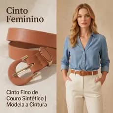 cinto feminino fino Ajustável De Fivela Couro Moda Social Casual Versátil Para Uso Diário