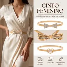 Cintos Feminino Finos Metal Elástico Metal Para Vestidos Moda Decorativo Design Uso Diário