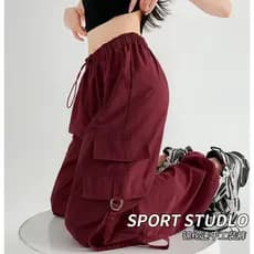 Macacão de secagem rápida de náilon feminino primavera 2026 novo estilo Drape mais magro olhar calças de perna reta cint