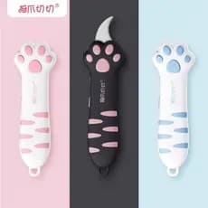 Mini faca portátil para desembalagem de garra de gato, série de tinta em pó, faca utilitária durável portátil, faca de d