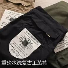 Street Wear Shawn Yue Macacão Masculino Calças Casuais Calças Edison Chen Calças Masculinas Soltas Estilo Hong Kong Cáqu
