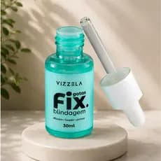 Fix Blindagem em Gotas Vizzela 30ml Fixador de Maquiagem Longa Duração