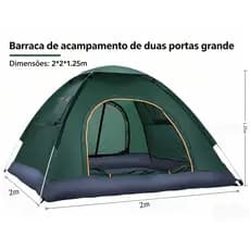 Barraca Resistente à Chuva para 2-3 Pessoas, Ideal para Trilhas