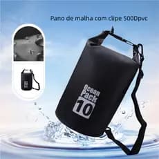 Bolsa Impermeável Saco Estanque 5L 10L Mochila Para Praia Caiaque Natação Camping Bag