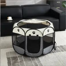 Cercado Pet Dobrável Casinha De Cachorro Grande 8 Lados Portátil Berçário Grade Para Gato
