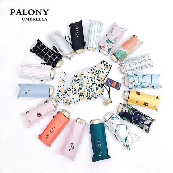 Plano pequeno fresco protetor solar guarda-chuva leve guarda-sol Anti-ultravioleta feminino guarda-sol dobrável guarda-s